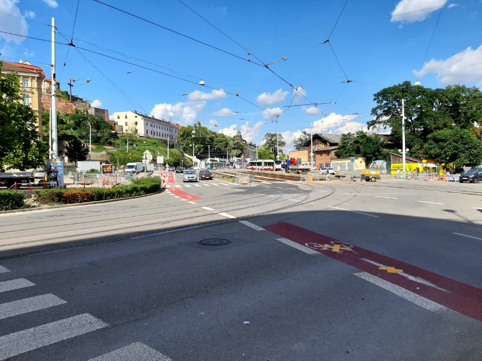 NOVÉ SADY (předělávání silnice) - Brno 20200727 160344