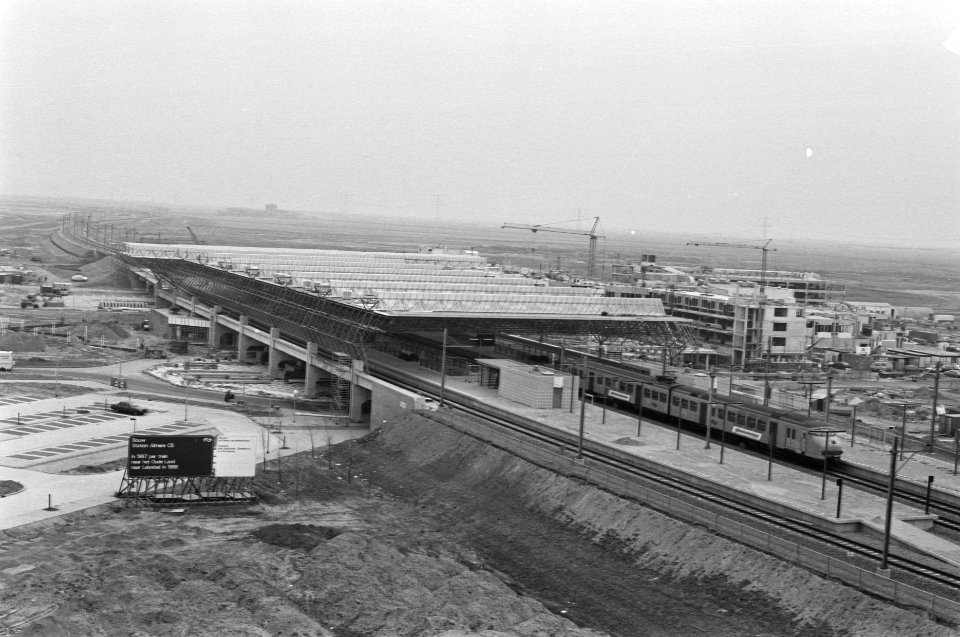 NS station Almere (in Flevolijn) nader voltooiing, overzicht, Bestanddeelnr 933-9438