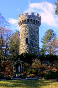 Norman Tower, built 1911 - Regis College - Weston, Massachusetts - DSC09560