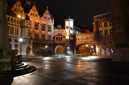Frankfurt am main germany night evening