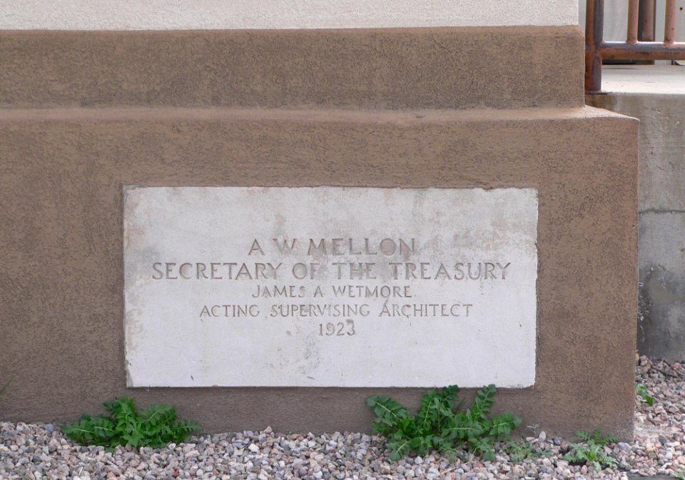 Nogales, Arizona post office cornerstone