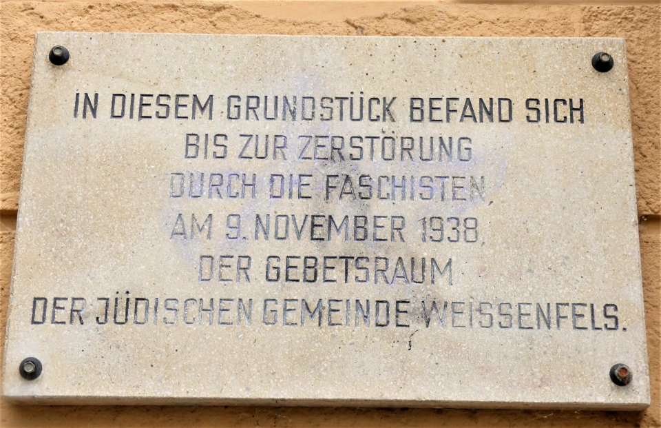 Nordstraße 14 Weißenfels jüdGemeinde
