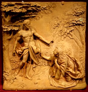 Noli Me Tangere, by Giuseppe Maria Mazza or follower, Italian, c. 1710-1730, terracotta - Princeton University Art Museum - DSC06511