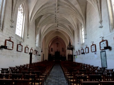 Norrent-Fontes (Pas-de-Calais, Fr) église Saint-Vaast intérieur