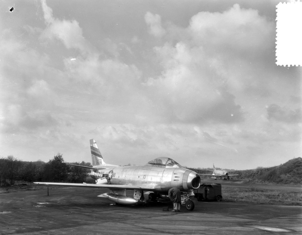 North American F-86 Sabres van het USAFE 32 ste Fighter Day Squadron gestatione, Bestanddeelnr 906-8349