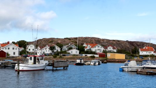 Norra Grundsund by the harbor photo