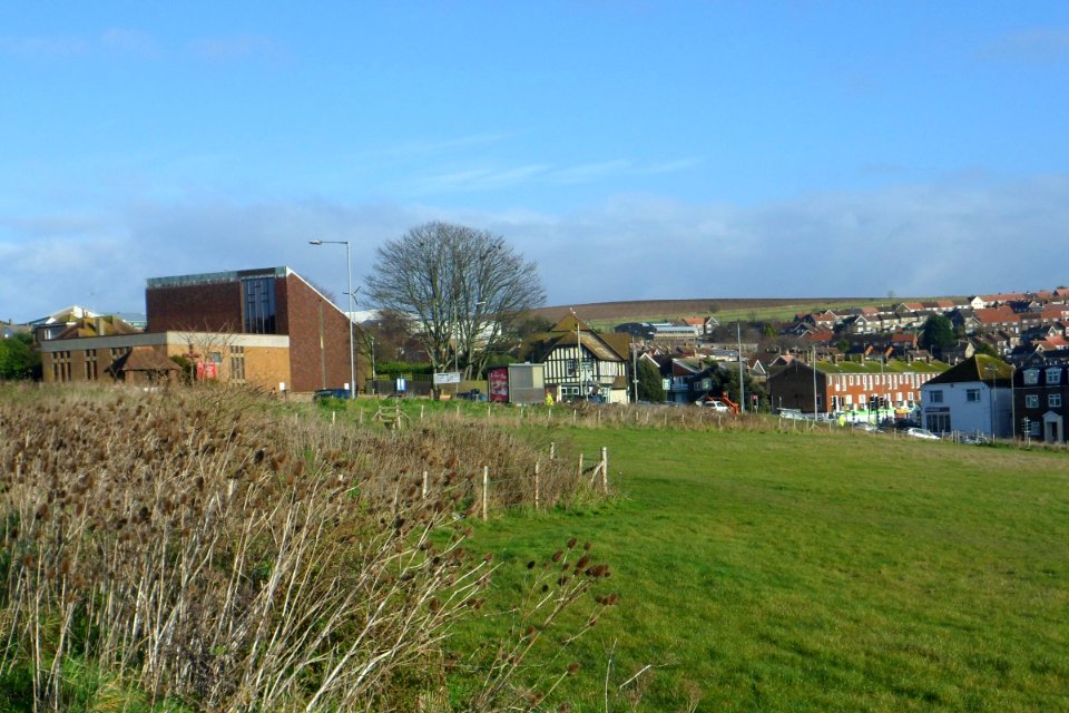 Northeastward view from Old Parish Lane, Woodingdean (December 2013) (1)