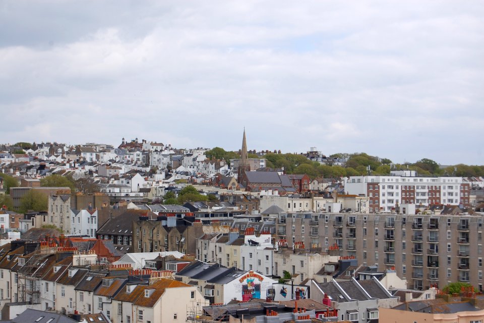 Northeastward view across Brighton (May 2019, seen from Embassy Court) (2)