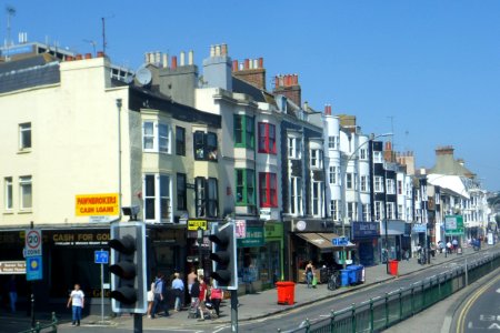 Northward view along York Place, Brighton (August 2013)