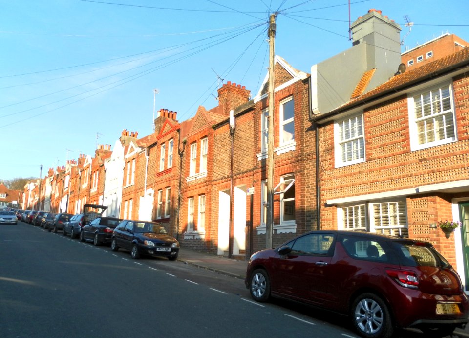 Northward view along White Street, Carlton Hill, Brighton (October 2011)