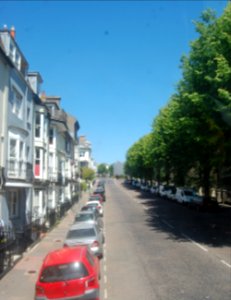 Northward view along Upper Rock Gardens, Brighton (May 2020)