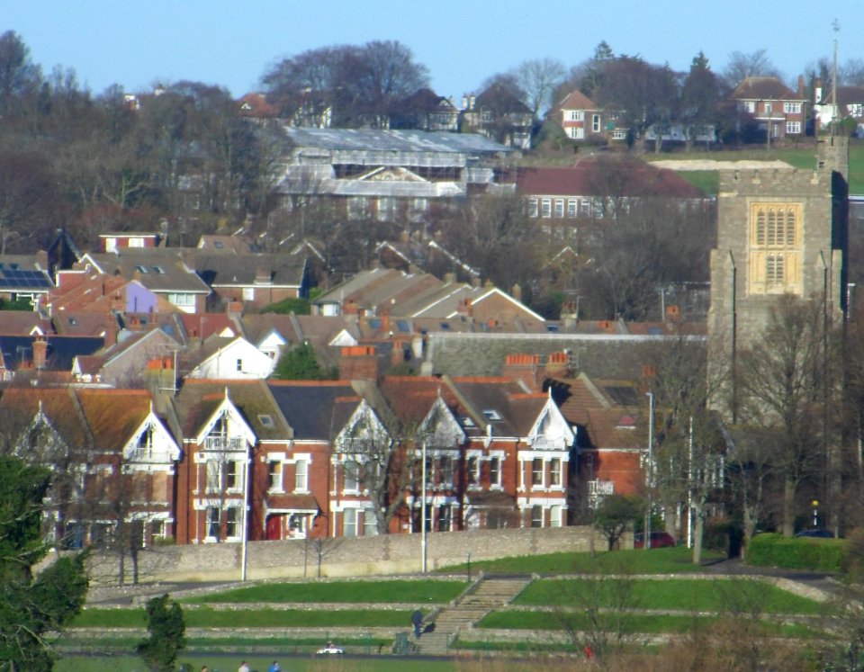 Northward view from Stanford Road, Prestonville, Brighton (December 2013) (3)