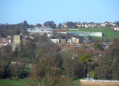 North-Northeastward view from Stanford Road, Prestonville, Brighton (December 2013)