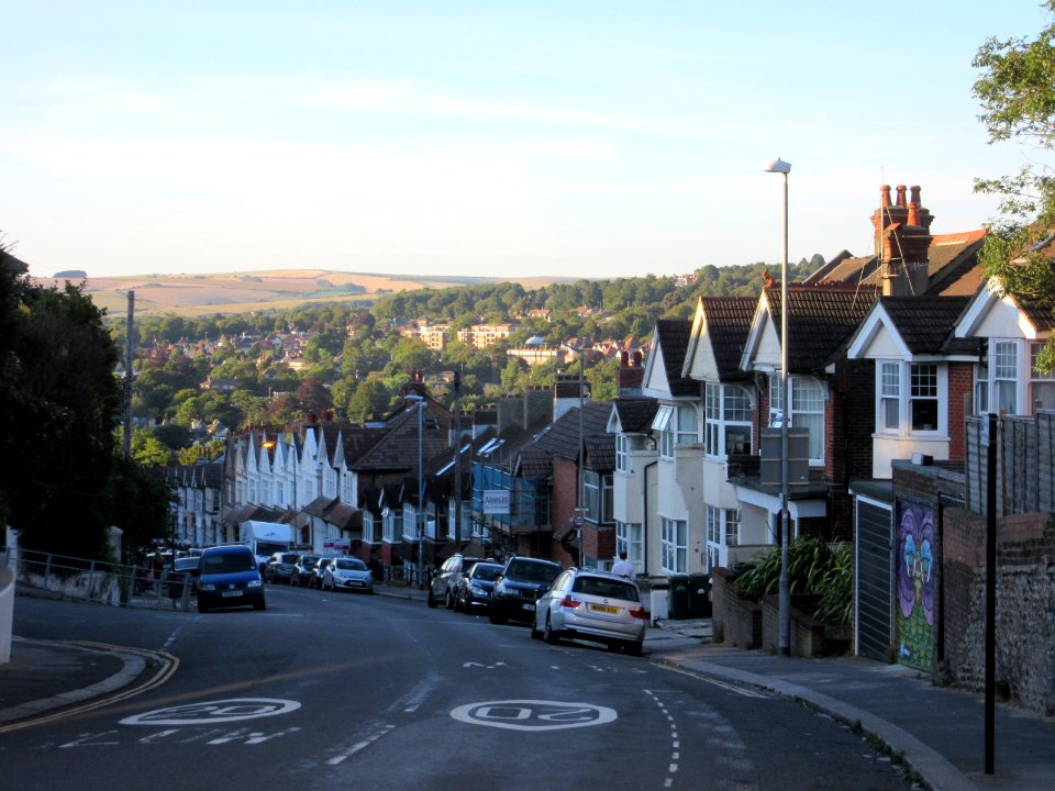 Northward view along Millers Road, Prestonville, Brighton (August 2016) (1)