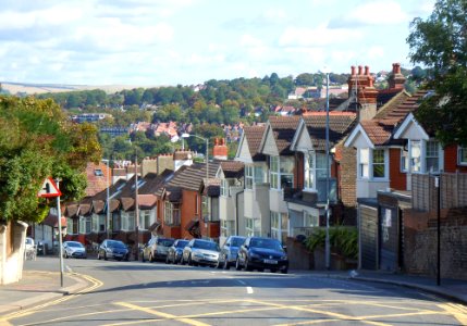 Northward view along Millers Road, Prestonville, Brighton (August 2014) (1)