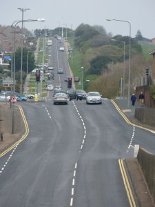 Northward view along Marina Way towards Wilson Avenue, Brighton (May 2013) (2)