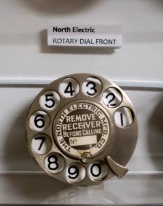 North Electric rotary dial - Telephone Museum - Waltham, Massachusetts - DSC08174