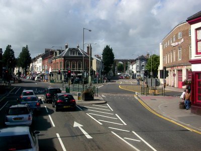 Northward view of Preston Circus, Brighton (August 2010)