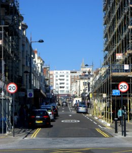 Northward view along Preston Street, Brighton (March 2014)