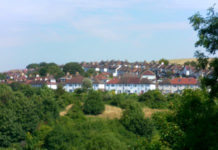 Northward view across Moulsecoomb from Meadowview, Brighton (August 2013) (2)