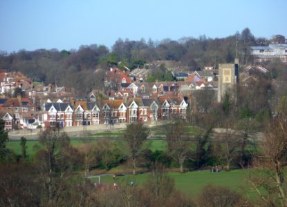 Northward view from Stanford Road, Prestonville, Brighton (December 2013) (1)