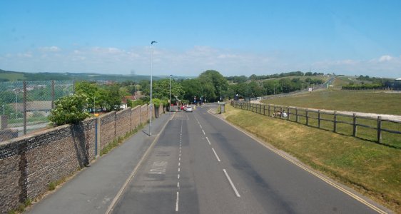 Northward view along Freshfield Road, Brighton (May 2020)