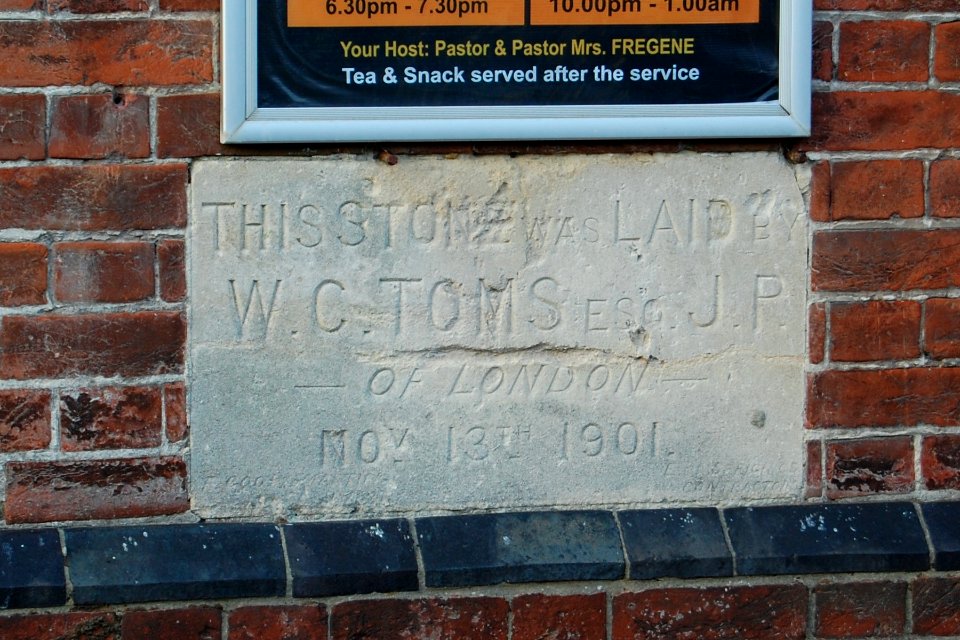 North End Baptist Church, 195 Powerscourt Road, North End, Portsmouth (October 2017) (Foundation Stone) (3)