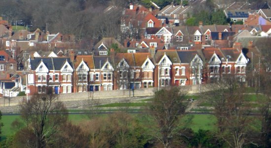 Northward view from Stanford Road, Prestonville, Brighton (December 2013) (2)