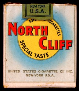 North Cliff cigarettes pack, front