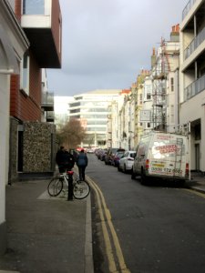 Northward view along Dorset Gardens, Brighton (December 2016) (2)