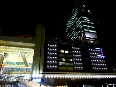 NORTH GATE BLDG at night,25th February 2015 (1)