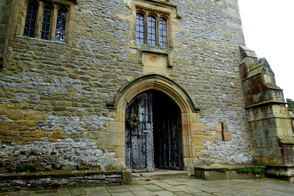 Northwest Tower (principal entrance) - Haddon Hall - Bakewell, Derbyshire, England - DSC02454