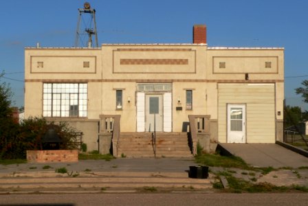 Norcatur, Kansas 1937 city hall from W 1