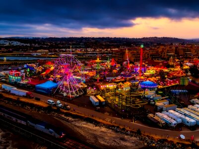 Dusk lights hdr
