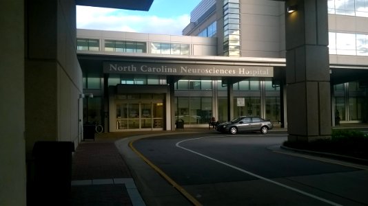North Carolina Neurosciences Hospital Entrance 20140926