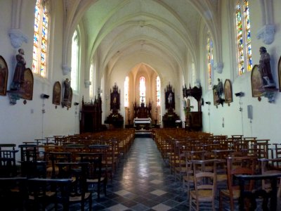 Nordausques (Pas-de-Calais) église Saint-Martin intérieur