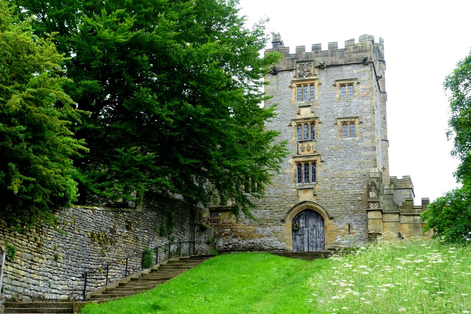 Northwest Tower (principal entrance) - Haddon Hall - Bakewell, Derbyshire, England - DSC02444