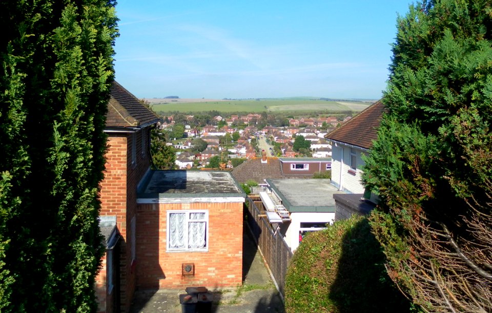 Northward view towards Patcham from Hollingbury, Brighton (October 2011)