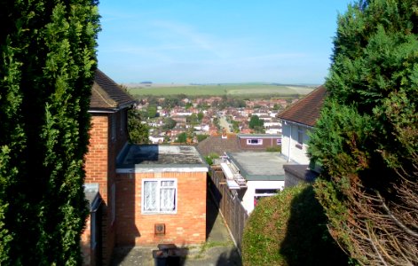 Northward view towards Patcham from Hollingbury, Brighton (October 2011)