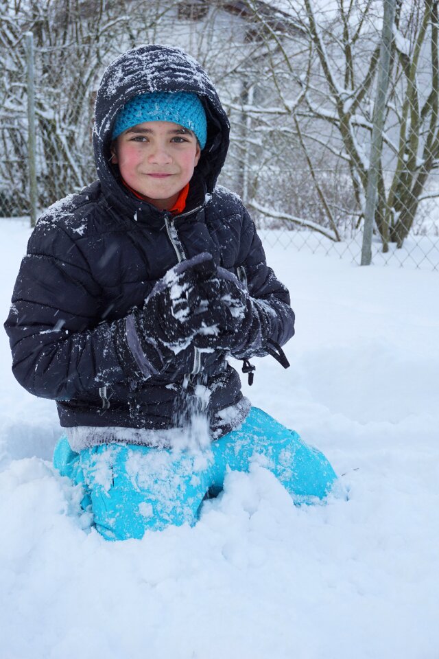 Cold snow ball fun