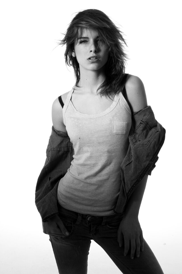 Woman fashion the young woman