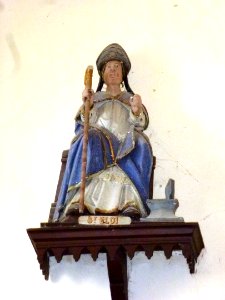 Nordausques (Pas-de-Calais) église, statue Saint Eloi