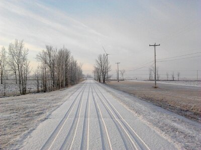 Québec winter white landscape photo