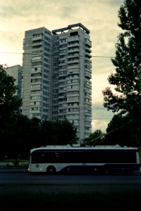 North Tushino P-4 building trolleybus