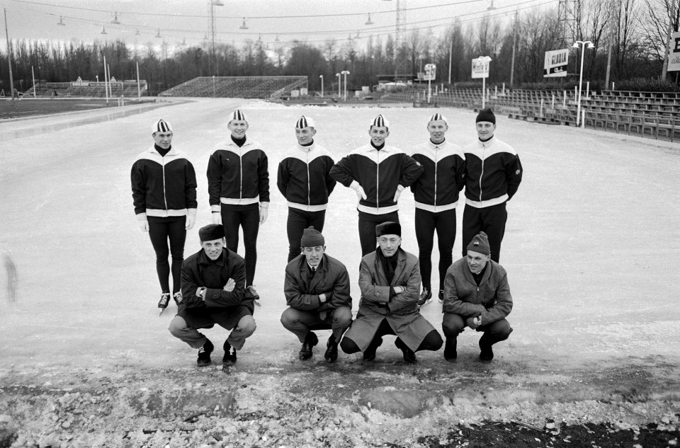 Noorse en Zweedse schaatsers op kunstijsbaan Jaap Eden te Amsterdam. Ivar Erik, Bestanddeelnr 913-5569