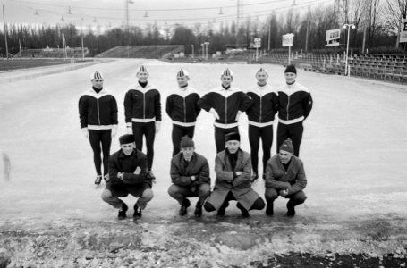 Noorse en Zweedse schaatsers op kunstijsbaan Jaap Eden te Amsterdam. Ivar Erik, Bestanddeelnr 913-5569