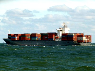 Norasia Telanon, leaving Port of Rotterdam, Holland 10-Aug-2005