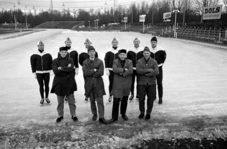 Noorse en Zweedse schaatsers op kunstijsbaan Jaap Eden te Amsterdam. Ivar Erik, Bestanddeelnr 913-5568