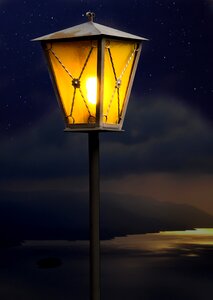 Lighting street lamp night photo