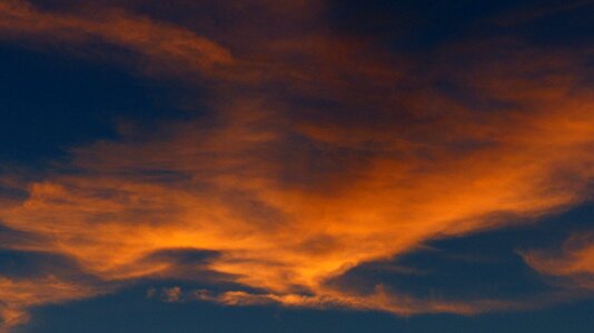 Yellow orange abendstimmung evening sky photo
